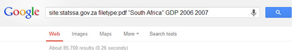 Example of a Google search Google search image 2